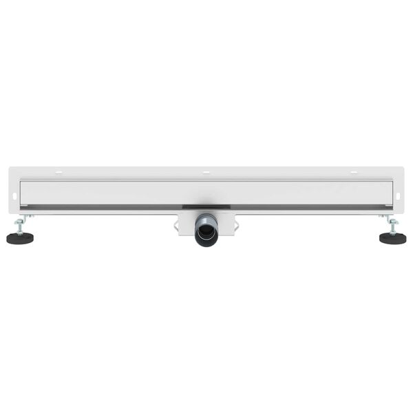 vidaXL Scarico Doccia da Parete Argento 80 cm Acciaio Inox 304