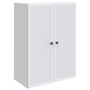 vidaXL Mobiletto a muro Bianco 66 x 34,5 x 90 cm Legno ingegnerizzato