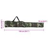 vidaXL Borsa per Canna da Pesca Verde Mimetico 150 cm Tessuto Oxford