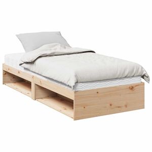 vidaXL Divano Letto con Materasso 80x200 cm in Legno Massello di Pino