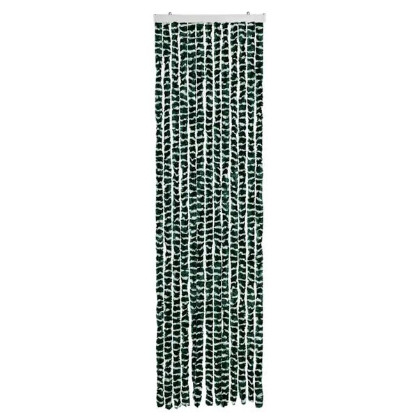 vidaXL Zanzariera Verde e Bianco 56x185 cm Ciniglia