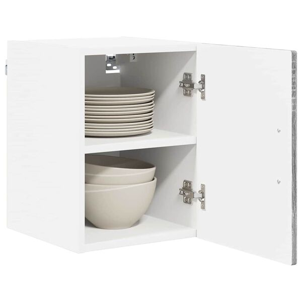 vidaXL Mobile da cucina 2 pcs Grigio Sonoma 30 x 31 x 40 cm