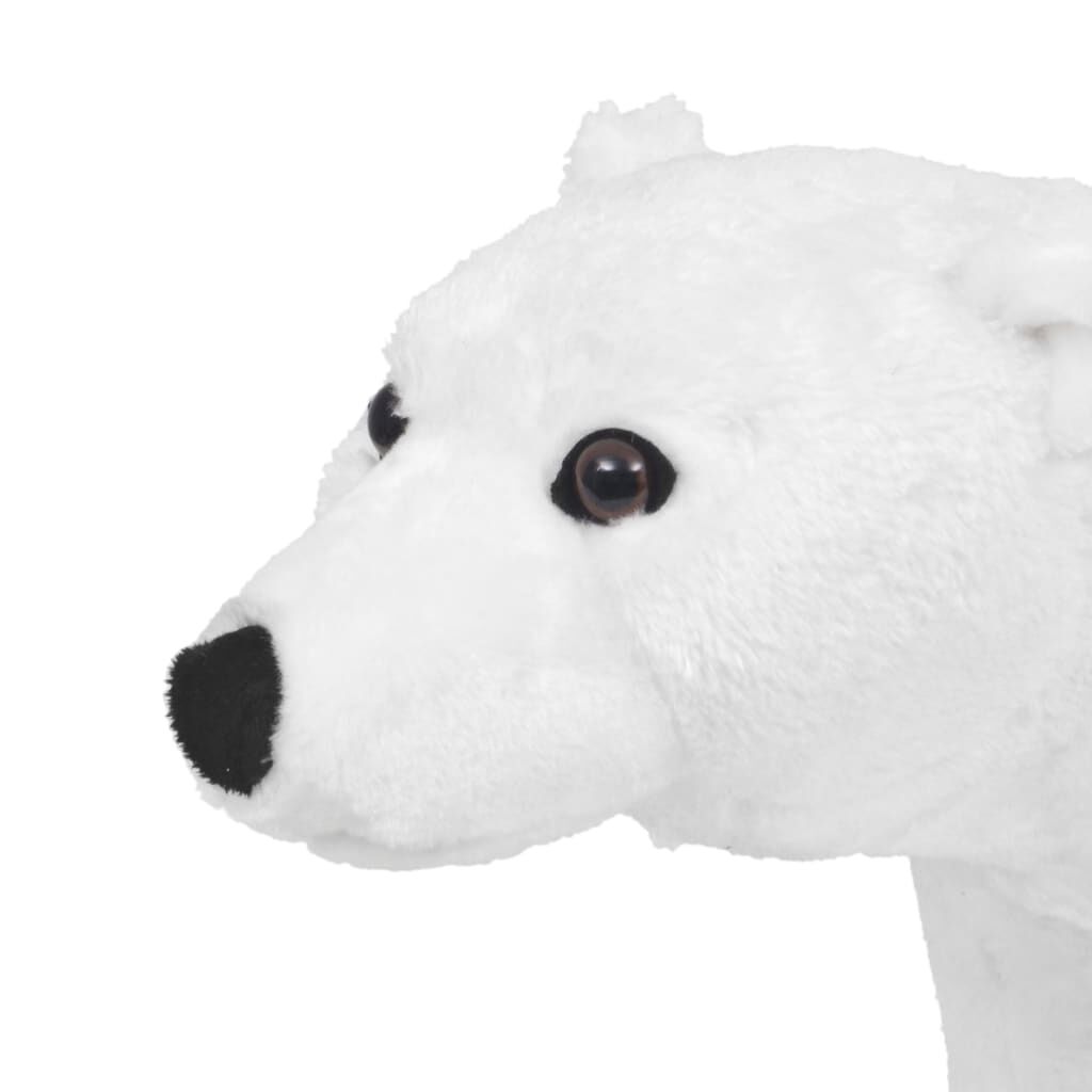 taglia unica Cappello di peluche a forma di orso polare morbido e avvolgente. per adulti 