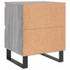 vidaXL Comodini 2pz Grigio Sonoma 40x35x50 cm in Legno Multistrato