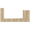 vidaXL Set di Mobiletto da TV a Parete 6 pcs Rovere Sonoma