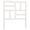 vidaXL Testiera per Letto Bianca 106x4x104cm in Legno Massello di Pino