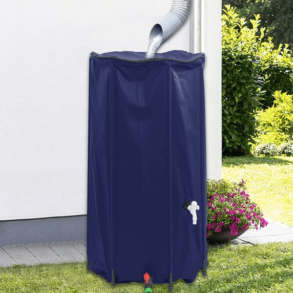 vidaXL Serbatoio Acqua con Rubinetto Pieghevole 100 L in PVC