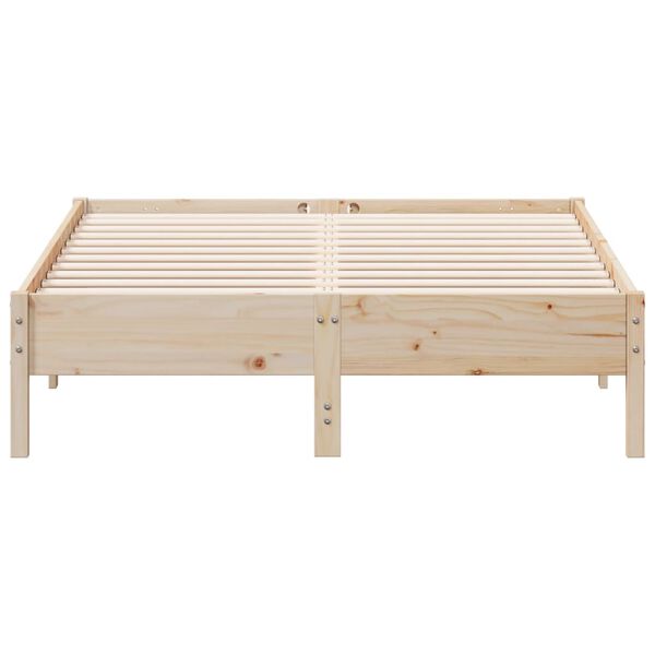 vidaXL Letto senza Materasso 140x190 cm in Legno Massello di Pino