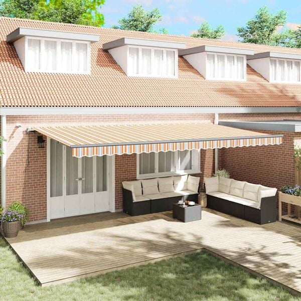 vidaXL Tessuto per Tenda con Multicolore 600 × 300 cm Poliestere