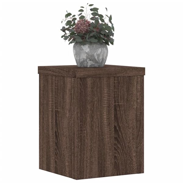 vidaXL Supporti per Piante 2 pz Marrone 15x15x20 cm Legno Multistrato