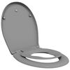 vidaXL Sedile del WC Grigio 47 x 37 x 4 cm Duroplast