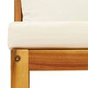 vidaXL Set di divani da giardino 4 pezzi con cuscini in legno di acacia e corda
