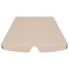 vidaXL Baldacchino per Dondolo Giardino Beige 188/168x145/110 cm