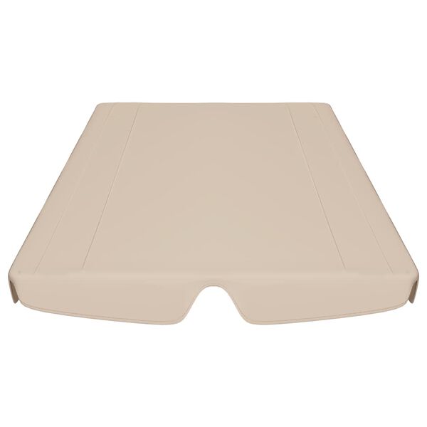 vidaXL Baldacchino per Dondolo Giardino Beige 188/168x145/110 cm