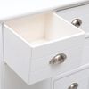 vidaXL Credenza con 10 Cassetti Bianca 113x30x79 cm in Legno