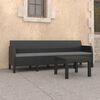 vidaXL Set Divani da Giardino 2 pz con Cuscini in Rattan PP Antracite
