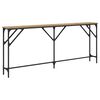 vidaXL Tavolo consolle rovere artigianale 180 x 23 x 75 cm