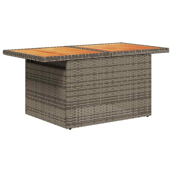 vidaXL Set Divano da Giardino 6pz con Cuscini Grigio Polyrattan Acacia