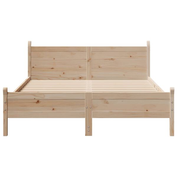 vidaXL Letto senza Materasso 140x200 cm in Legno Massello di Pino