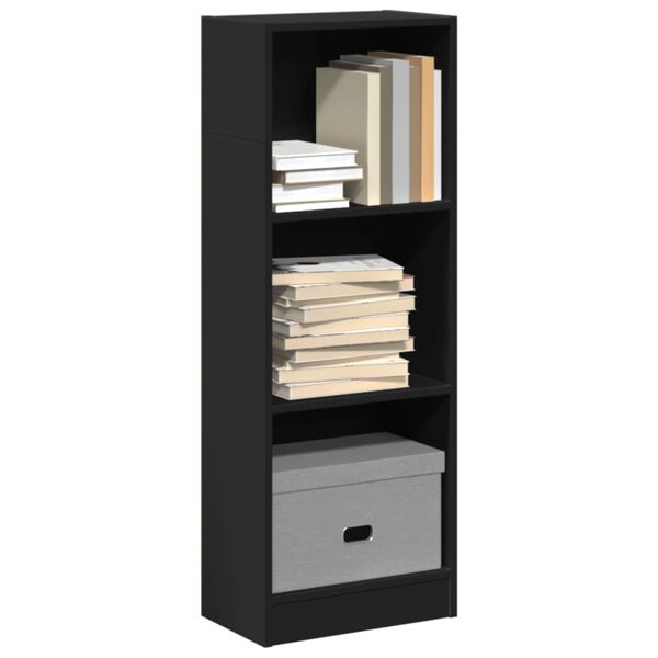 vidaXL Libreria Nera 40x24x109 cm in Truciolato