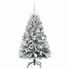 vidaXL Albero di Natale artificiale con 150 LED Verde e Bianco 120 cm