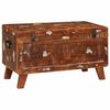 vidaXL Scatola di Stoccaggio 70 x 35 x 40 cm legno massello di riciclo