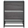 vidaXL Comodini 2pz Grigio Sonoma 40x31x50cm Legno Multistrato Metallo