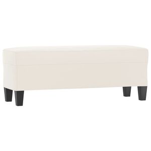 vidaXL Panca beige 100x35x41 cm in Microfibra