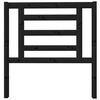 vidaXL Testiera per Letto Nera 96x4x100 cm in Legno Massello di Pino