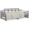 vidaXL Dormeuse Estraibile Grigia Legno Massello di Pino 2x(90x190) cm
