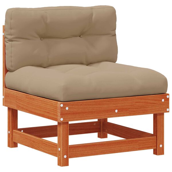 vidaXL Set Lounge da Giardino 6 pcs Marrone Cera