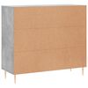 vidaXL Credenza Grigio Cemento 90x34x80 cm in Legno Multistrato