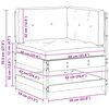 vidaXL Divano Angolare da Giardino Legno di pino massiccio