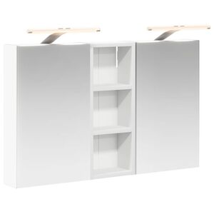 vidaXL Set di Armadi da Bagno con lo scaffale 3 pcs 80 x 10,5 x 50 cm