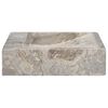 vidaXL Lavandino Grigio 58x39x10 cm in Marmo