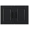 vidaXL Mobile da cucina 2 pcs Nero 60 x 31 x 40 cm Legno multistrato