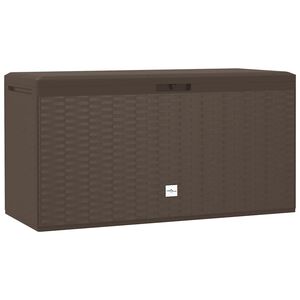 vidaXL Baule da Giardino Marrone 114x47x60 cm