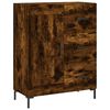 vidaXL Credenza Rovere Fumo 69,5x34x180 cm in Legno Multistrato
