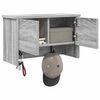 vidaXL Appendiabiti a muro con porta Grigio Sonoma 50 x 20 x 30 cm