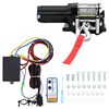 vidaXL Verricello Elettrico 12 V 1360 kg Piastra Rullo Telecomando