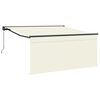 vidaXL Tenda retrattile Crema 300 x 250 cm Poliestere e Alluminio