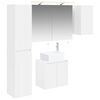 vidaXL Set di Armadi da Bagno 5 pz Bianco Legno ingegnerizzato