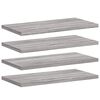 vidaXL Mensole Parete 4pz Grigio Sonoma 40x20x1,5cm Legno Multistrato