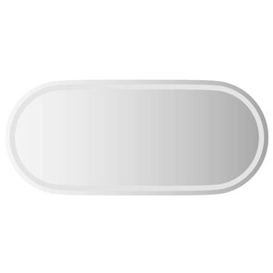 vidaXL Specchio da bagno LED Trasparente 100 x 45 cm vetro temperato