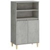 vidaXL Credenza Grigio Cemento 60 x 36 x 110 cm Legno ingegnerizzato