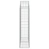 vidaXL Cesto Gabbione ad Arco 100x30x120/140 cm Ferro Zincato