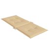 vidaXL Cuscini Sedia Schiena Alta 2 Beige M&eacute;lange 120x50x4 Tessuto