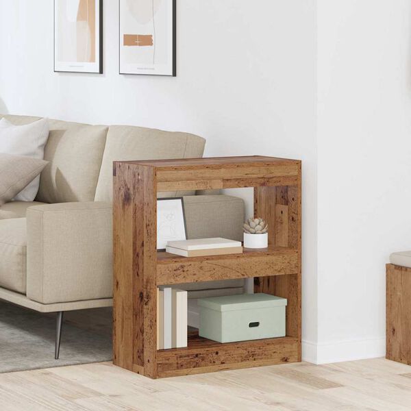 vidaXL Armadio per Libri Legno vecchio 60 x 30 x 72 cm