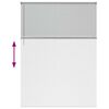 vidaXL Tenda per Finestra con tende Argento Alluminio