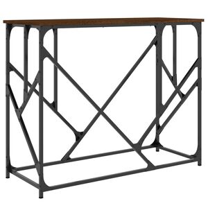 vidaXL Tavolino Consolle Rovere Marrone 100x40x80 cm Legno Multistrato